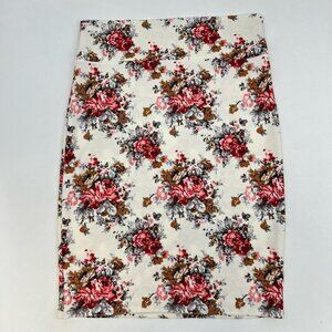 Miss & Missy Womens Pencil Skirt Multicolor Knee Length Stretch USA Plus 2XL